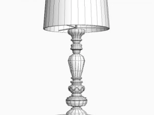 ornate table lamp 2 3D Model