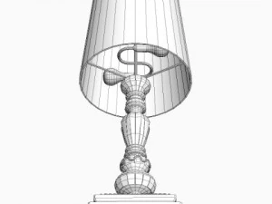 ornate table lamp 2 3D Model