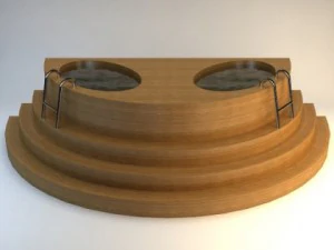 wooden baptistery 3D Model