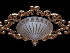 ornate ceiling light fixture 3D Model