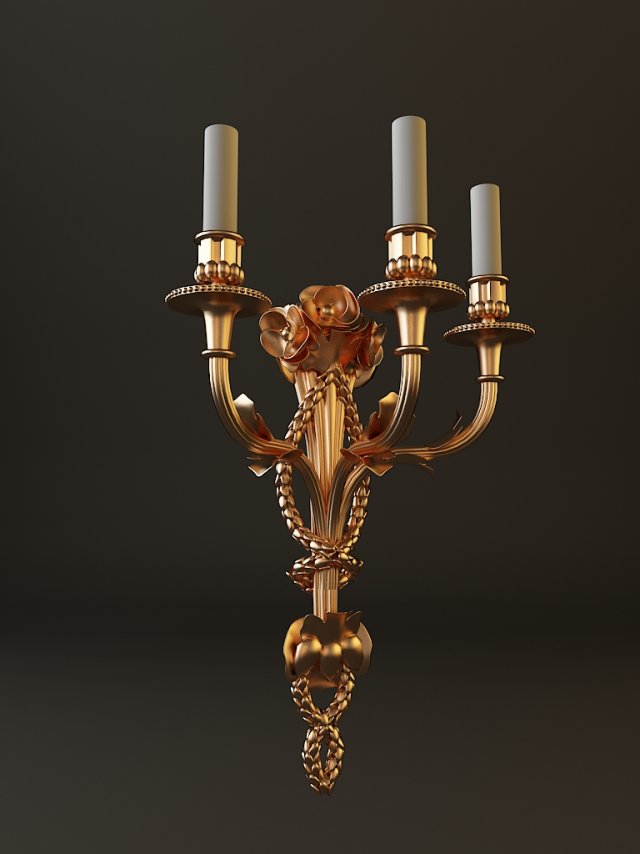 candelabrum sconce light Modelo 3D .c4d .max .obj .3ds .fbx .stl .blend 