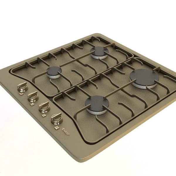 gas cooker 3D Model .c4d .max .obj .3ds .fbx .stl .blend 