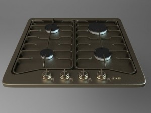 gas cooker 3D-Modell