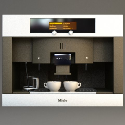 miele coffee machine 3Dモデル .c4d .max .obj .3ds .fbx .stl .blend 