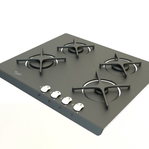 gas cooker 2 Modelo 3D .c4d .max .obj .3ds .fbx .stl .blend 