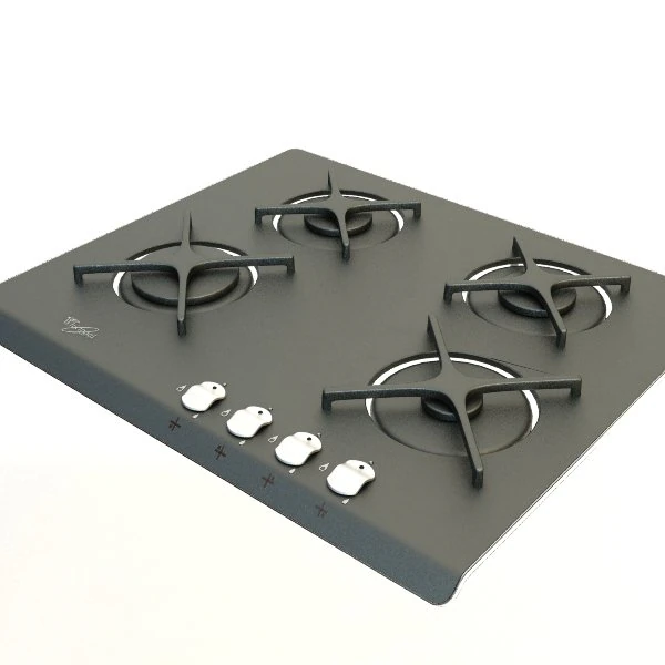 gas cooker 2 3D Model .c4d .max .obj .3ds .fbx .stl .blend 