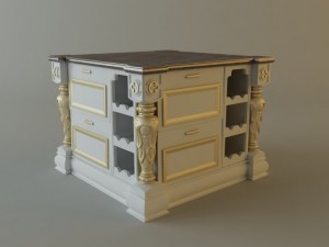 kitchen cabinet bar 3D Model