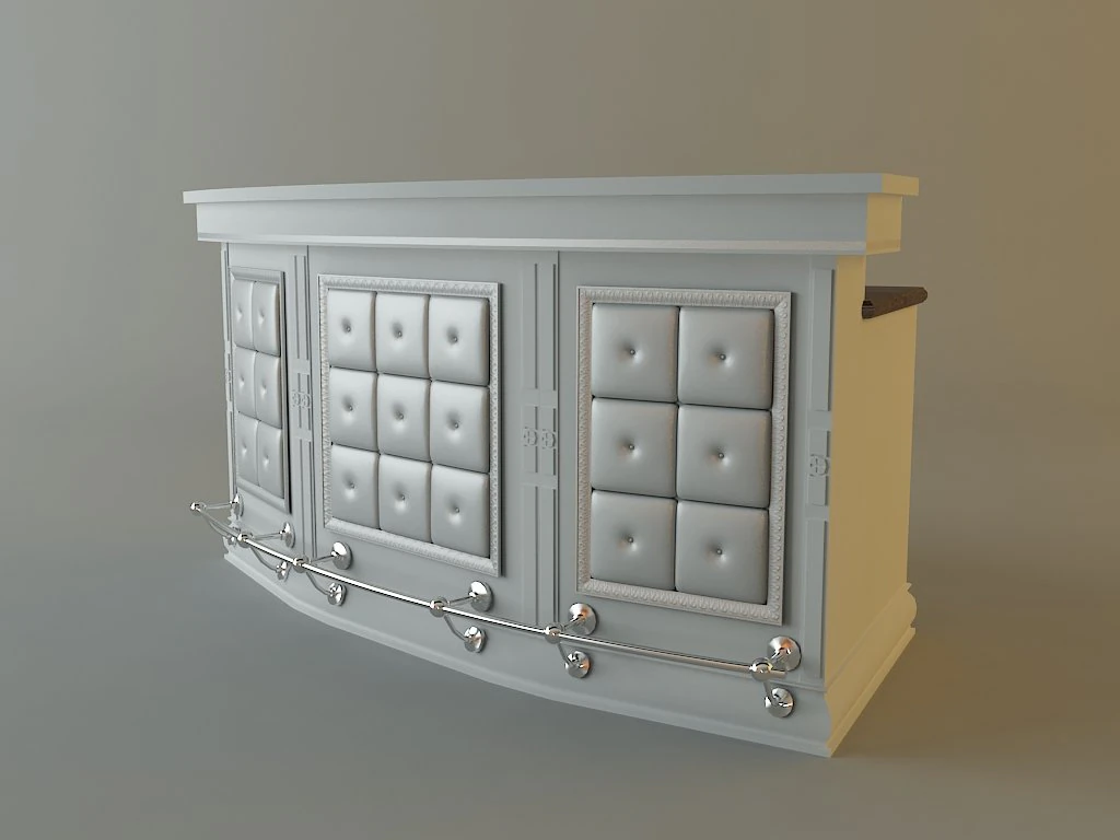 kitchen bar 3D Model .c4d .max .obj .3ds .fbx .stl .blend 