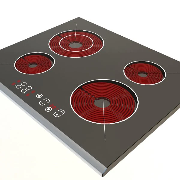 electric cooker 2 3D Model .c4d .max .obj .3ds .fbx .stl .blend 