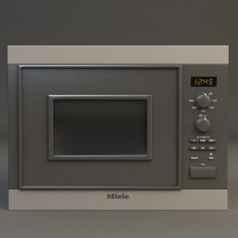 microwave miele Modello 3D .c4d .max .obj .3ds .fbx .stl .blend