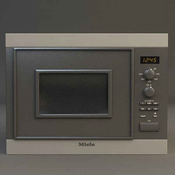 microwave miele 3D Model .c4d .max .obj .3ds .fbx .stl .blend 