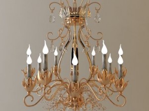 antique detailed chandelier 3D Model