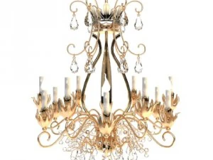 antique detailed chandelier 3D Model