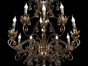 antique detailed chandelier 3D Model