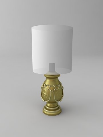 table lamp 3D 模型 .c4d .max .obj .3ds .fbx .stl .blend 