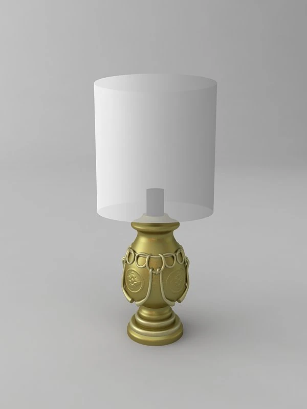 table lamp 3D Model .c4d .max .obj .3ds .fbx .stl .blend 