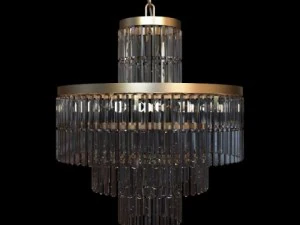 lampadario incollato Modello 3D