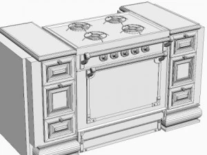 gourmet stove 2 3D Model