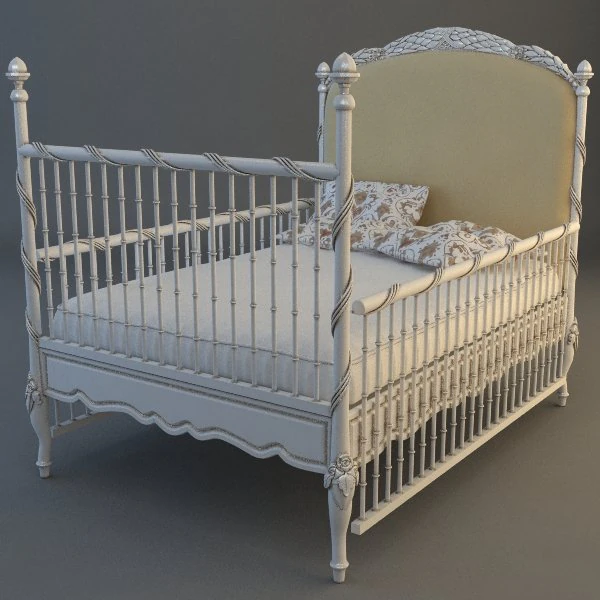 childs bed 3D Model .c4d .max .obj .3ds .fbx .stl .blend 