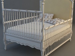 childs bed 3D 모델