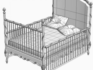 childs bed 3D-Modell