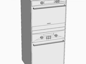 double wall oven 3 3D Model
