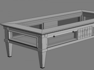 low coffee table Modèle 3D
