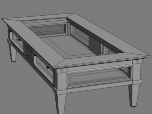 low coffee table Modèle 3D