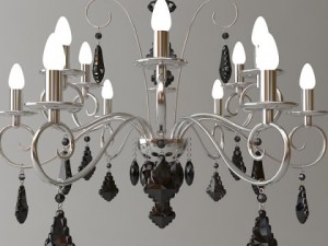 detailed chandelier 2 3D Model