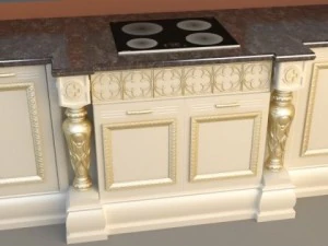 kitchen cabinets  appliances 3D Model