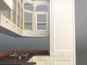 kitchen cabinets  appliances 3D Model