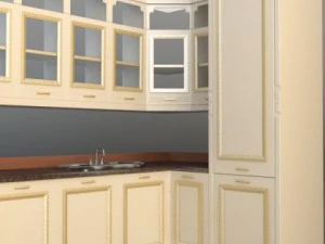 kitchen cabinets  appliances 3D Model
