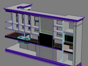 kitchen cabinets  appliances 3D Model