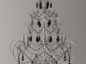ornate beaded chandelier 2 3Dモデル