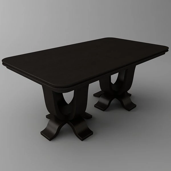 rectangular table 3D Model .c4d .max .obj .3ds .fbx .stl .blend 