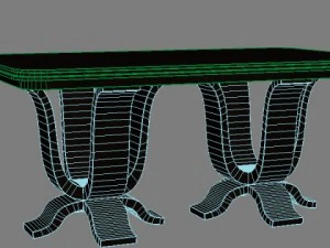 rectangular table 3D Model