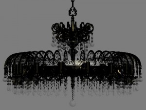 detailed antique chandelier 3D Model