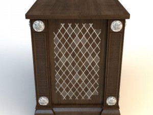 kitchen island cabinet with wine rack Modelo 3D