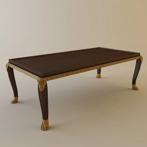 ornate coffee table 3D Model .c4d .max .obj .3ds .fbx .stl .blend 
