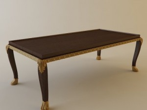 ornate coffee table Modelo 3D