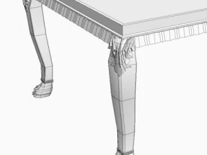 ornate coffee table 3D Model
