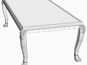 ornate coffee table 3D Model