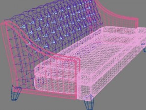 classic sofa 3D-Modell