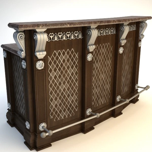kitchen island cabinet 3D Model .c4d .max .obj .3ds .fbx .stl .blend 