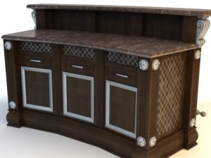 kitchen island cabinet 3Dモデル