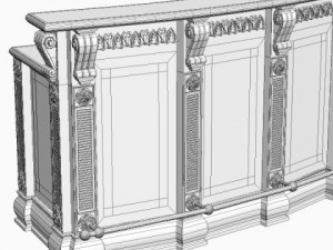 kitchen island cabinet 3Dモデル