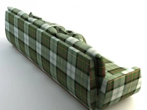 scottish plaid sofa 3D Model