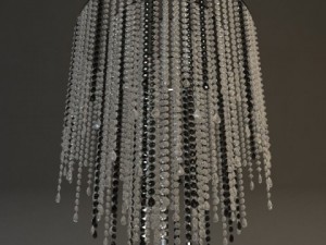 contemporary beaded chandelier Model 3D