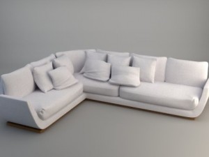 corner sofa 2 3D Model