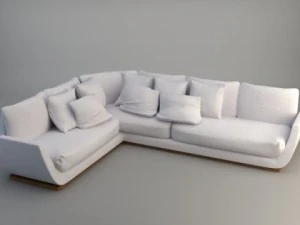 divano ad angolo 2 Modello 3D